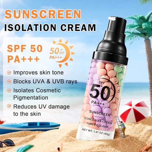 3-in-1 Color Correcting Primer SPF 50 with Sponge
