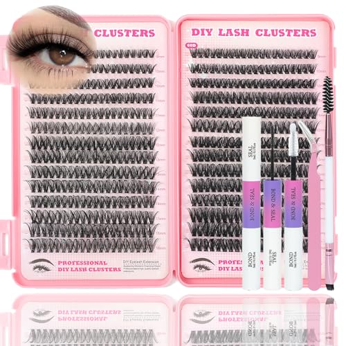Lash Clusters Kit, 560 Pcs 9-16mm Individual False Eyelashes
