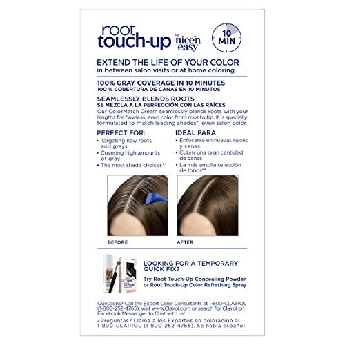Clairol Root Touch-Up Permanent Hair Dye 5A Medium Ash Brown Pack of 4