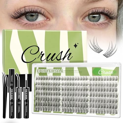 Crush Wispy Lash Clusters - 10-14mm DIY Eyelash Extension Kit 210Pcs