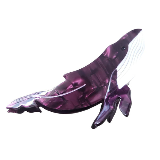 Purple Whale Claw Clip,Acetate Hair Clip,Small Hair Clips for Women