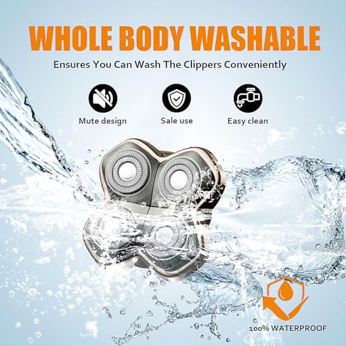 Replacement Blades Shaver PRO 4 Heads Compatible with Skull Head Shaver, Electric Shaver Replacement Blade for Pitbull, Butter flykiss pro & Palm for Bald Men (3 Pcs)