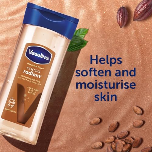 Vaseline Intensive Care Cocoa Radiant Body Gel Oil, 6.8 Ounce
