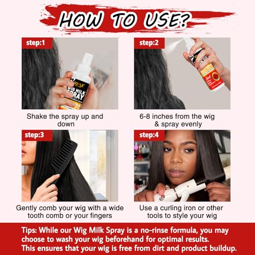 Goiple Wig Milk Spray - 2PCS Leave-In Conditioner & Detangler