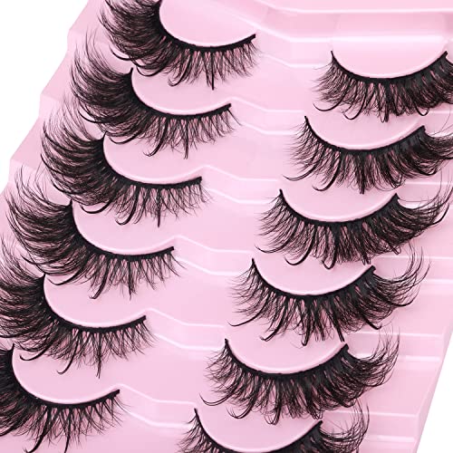 Kiromiro 6D Fox Eye Lashes - Wispy Faux Mink 20mm