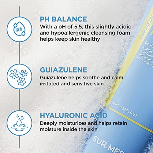 SUR.MEDIC+ Azulene Soothing pH Cleanser for Sensitive Skin - 5.07 oz