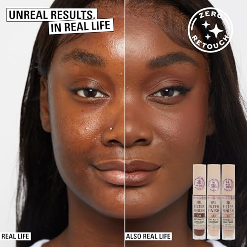 Revolution, IRL Filter Finish Concealer, Full Coverage, Oil-Free, Long-Lasting & Lightweight Formula, Infused with Hyaluronic Acid, Vegan & Cruelty-Free, C10.5, 0.21 oz (Pack of 2)