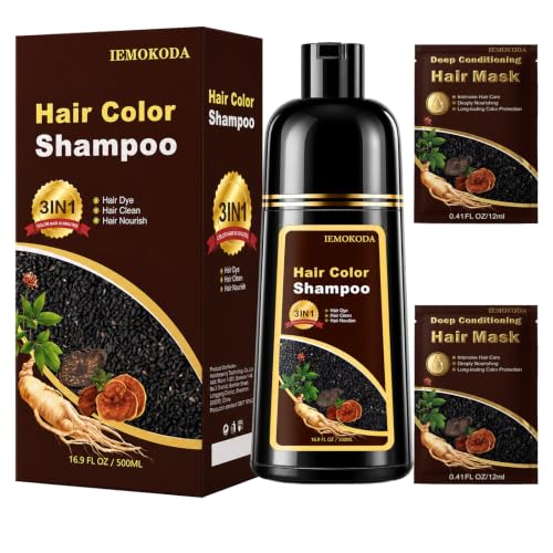 Yocisku 3-in-1 Blonde Brown Hair Dye Shampoo - 16.9 Fl Oz