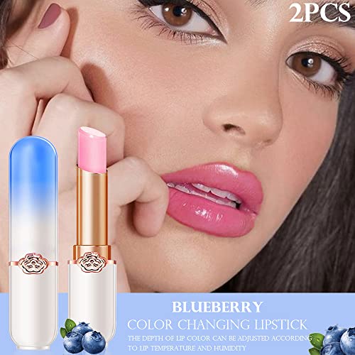 Blueberry Color Changing Lip Balm Tint - 2Pc Moisturizing Set