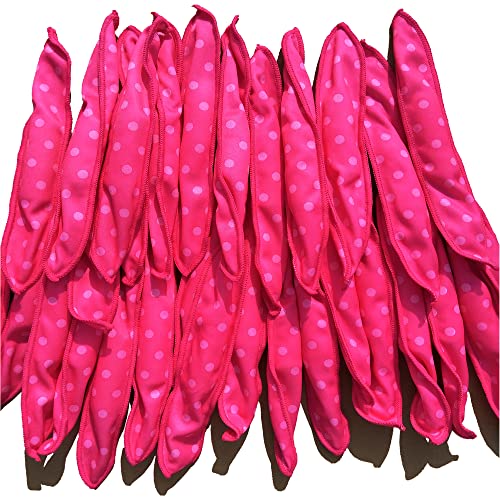 Aimin Soft Foam Heatless Hair Curlers - Overnight Sleep Rollers Set (Pink)