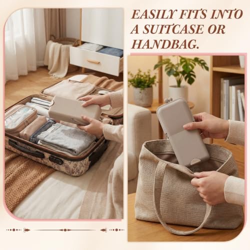 Kacctyen Oatmeal Silicone Standing Makeup Brush Case Travel Organizer