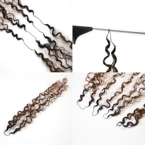 Human Hair Crochet Braids 18" - T1B/4 Kinky Curly