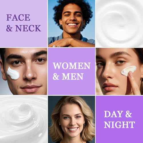 Retinol Cream for Face, Neck Creams for Tightening and Firming, Anti Aging Face Moisturizer for Face, Day & Night Moisturizing with Collagen, Hyaluronic Acid for Sagging Skin, Wrinkle, 1.7 Fl OZ
