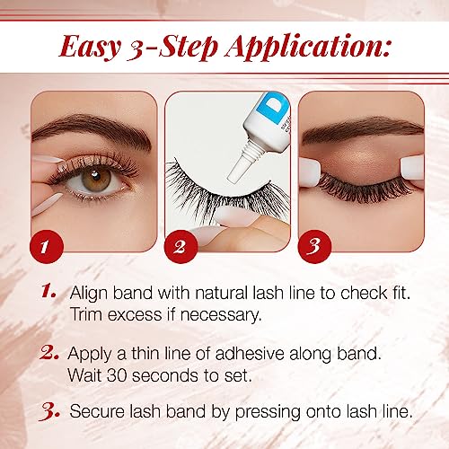 Ardell Naked Lashes 421 Natural Look False Eyelashes, 4 Pairs Pack
