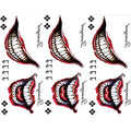 Men Tattoos, 3-Sheet Fake Big Mouth Cosplay Props for Adult Men Costume Halloween Masquerade Party