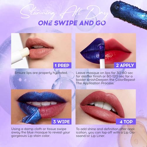 2025 New Peel Off Lip Stain Lip Tint, Matte Natural Mist Lip Tinted, Waterproof Long-Lasting Tear-off Lip Gloss, All-Day Vibrant Kiss-Proof Lip Stain,Smudge & Transfer Proof Lip Stains Masque (05#)