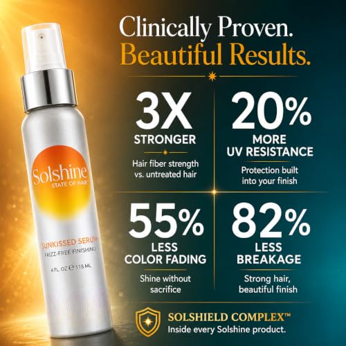 Solshine Sunkissed Hair Serum for Frizz & Fly-Aways - Nourishing Hair Treatment