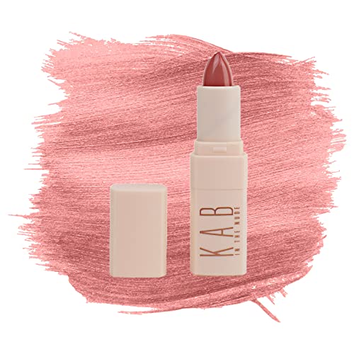 KAB Nude Matte Lipstick For Women ? Creamy, Hydrating Lipstick in Vanilla Cupcake Scent ?Ultra-Pigmented, Long-Lasting Lipstick with Precision Application Tip, Stiletto Bullet Lip Color