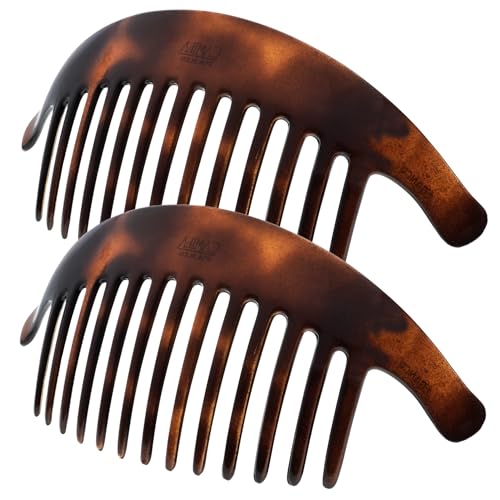 Camila Paris French Hair Combs Set - Tortoise Shell Side Clips