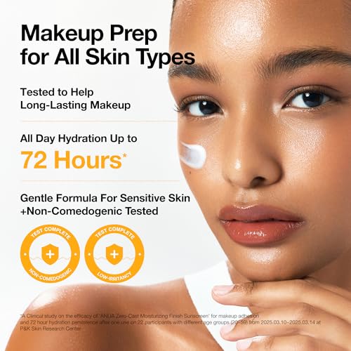 ANUA Zero-Cast Moisturizing Sunscreen SPF 50 for Face - Glow Formula