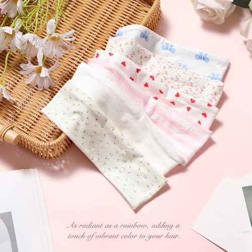 Fashion Women's Headbands for Short Hair Non Slip Elastic Floral Hairbands, Soft Fabric Workout Stripe Head Bands Heart Headbands, Valentine's Day, Cute-Red Heart