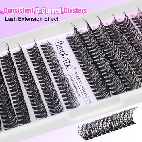 Pawotence Lash Clusters 280pcs - DIY Eyelash Extensions 9-16mm