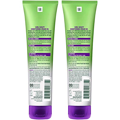Garnier Hair Care Fructis Style Sculpt Conditioning Cream Gel, Curl, 5.1 oz (Pack of 3)