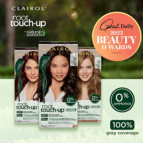 Clairol Root Touch-Up Permanent Hair Dye, Black - 100% Gray Coverage