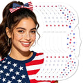 Mysense Red White Blue Glitter Freckles Face Tattoos, 6-Pack