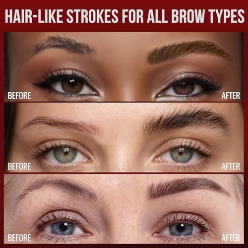 Vevivia Eyebrow Pencil - Dual-Tip Waterproof Dark Brown