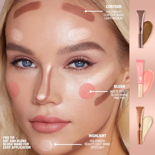 Charlotte Tilbury Pillow Talk Matte Liquid Blush Wand - Travel Size