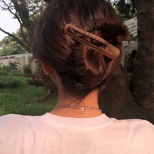 W WEILIRIAN Flat Hair Clips Alligator Hair Claw Clips Flat Hair Clip Hair Flat Alligator Hair Clips French Hair Clamps Strong Hold Large Flat Barrettes Clips Hair Styling Accessories Jewelry for Women