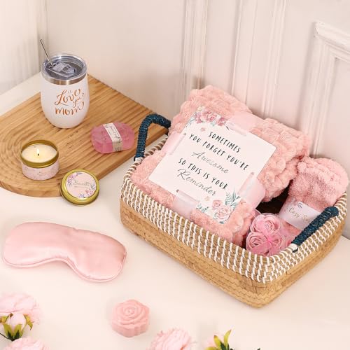 Mothers Day Gifts for Mom, Self Care Get Well Soon Gifts for Women, Relaxing Spa Gifts Basket Care Package Unique Birthday Valentines Galentines Gift for Women Sister Girlfriends