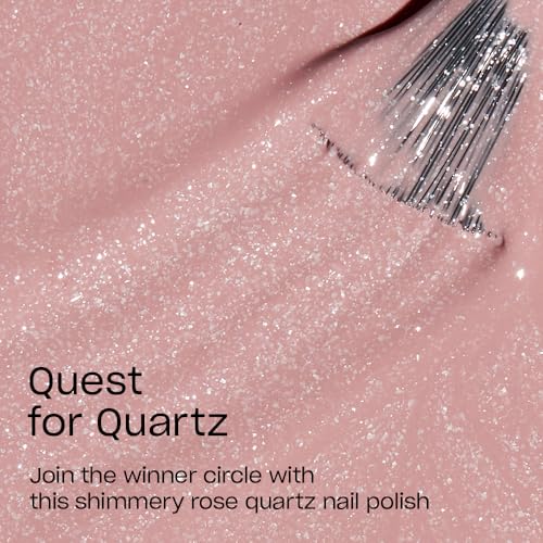 OPI Quest for Quartz Opaque Light Pink Shimmer Nail Polish - Long Lasting, Chip-Resistant