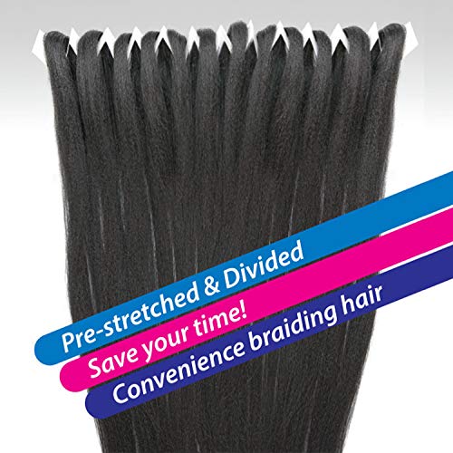 Janet Collection Braids Pre-Sectioed Nala Tress 3X EZ Split Pre-Stretched 60" (1-pack, 2)