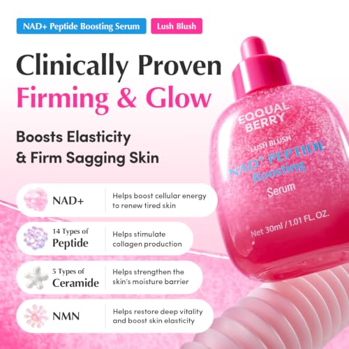 NAD+ Peptide Boosting Serum with Niacinamide & Vegan Collagen | Anti-Aging, Firming, 30ml
