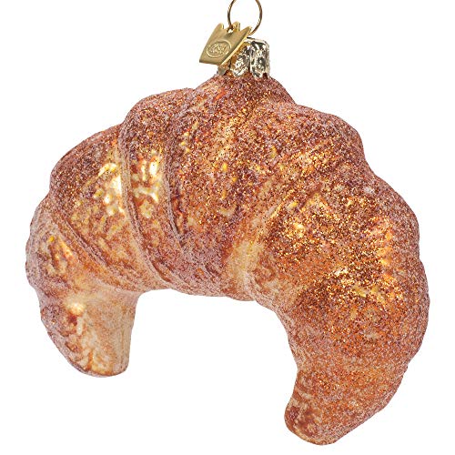 Noble Gems Croissant Glass Christmas Tree Ornament NB1551