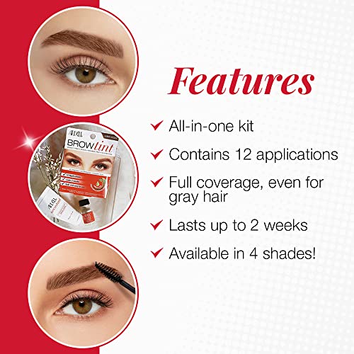 Brow Tint Kit - Light Brown Eyebrow Tint for Defined Arches