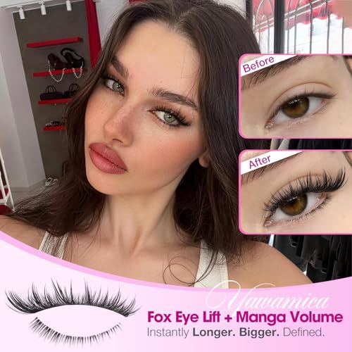 Fox Eye Lash Clusters LC Curl 8-16mm with Bottom Lashes