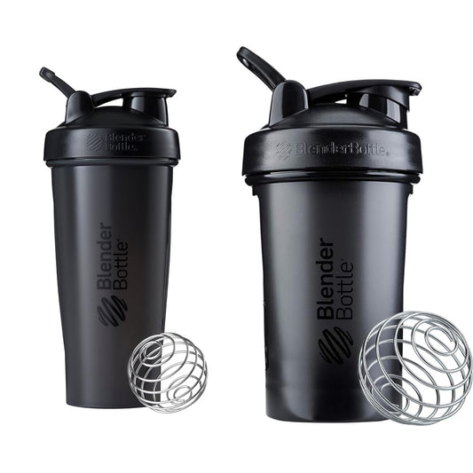 BlenderBottle Classic 28-Ounce and 20-Ounce Shaker Bottles with BlenderBalls for Protein Shakes