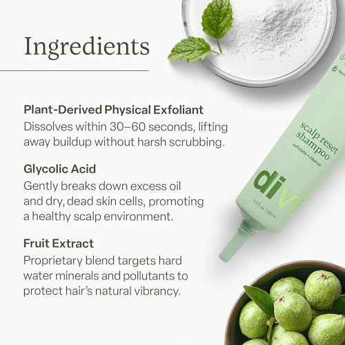 Divi Clarifying Scalp Reset Shampoo and Whipped Repair Treatment Mask Set, Deep Cleansing, Oil Control, Bond Repair, Full Size, 2 Piece Set