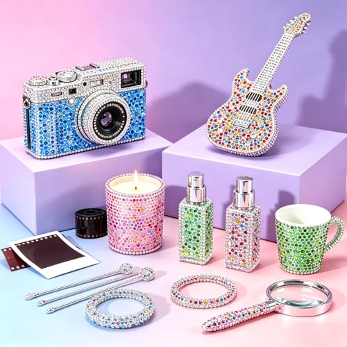 EBANKU 3mm Rhinestones Kit with 48000 Pcs for DIY Crafts
