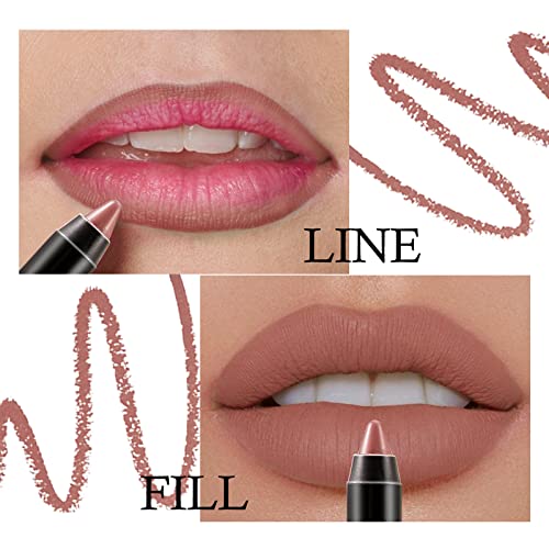 Boobeen Matte Lip Crayon - Waterproof Long-Lasting Lip Liner for Women