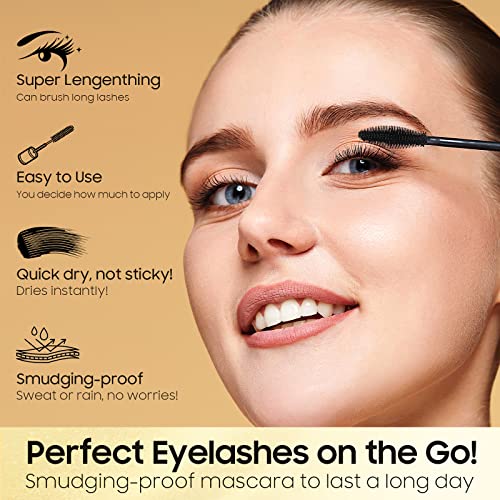 Waterproof 2-in-1 Tubing Mascara for Length & Volume - Black