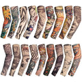 HOVEOX 18Pcs Temporary Tattoo Arm Sleeves for Men
