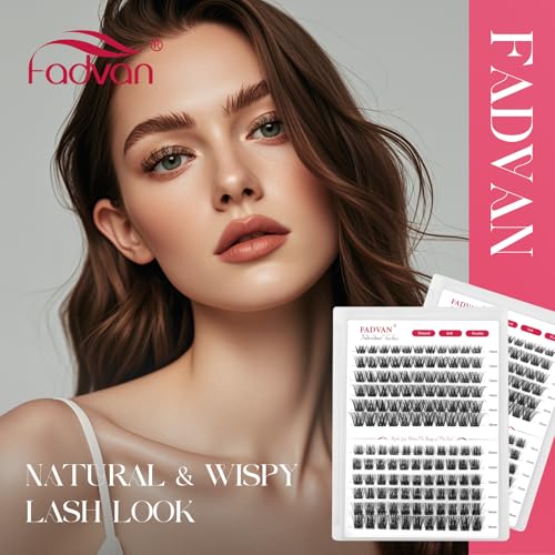Lash Clusters by FADVAN - 144PC Reusable Eyelash Extensions DIY