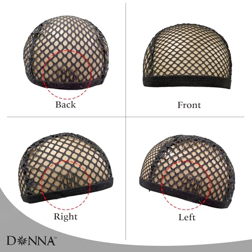 DONNA XL Crochet Wig Cap with Combs – Breathable Mesh