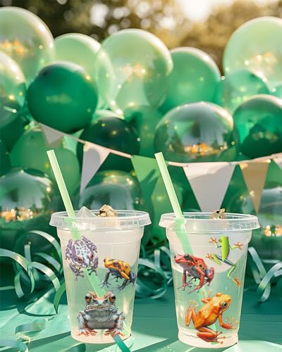 Frog Temporary Tattoos, 188 PCS, Hypoallergenic & Realistic