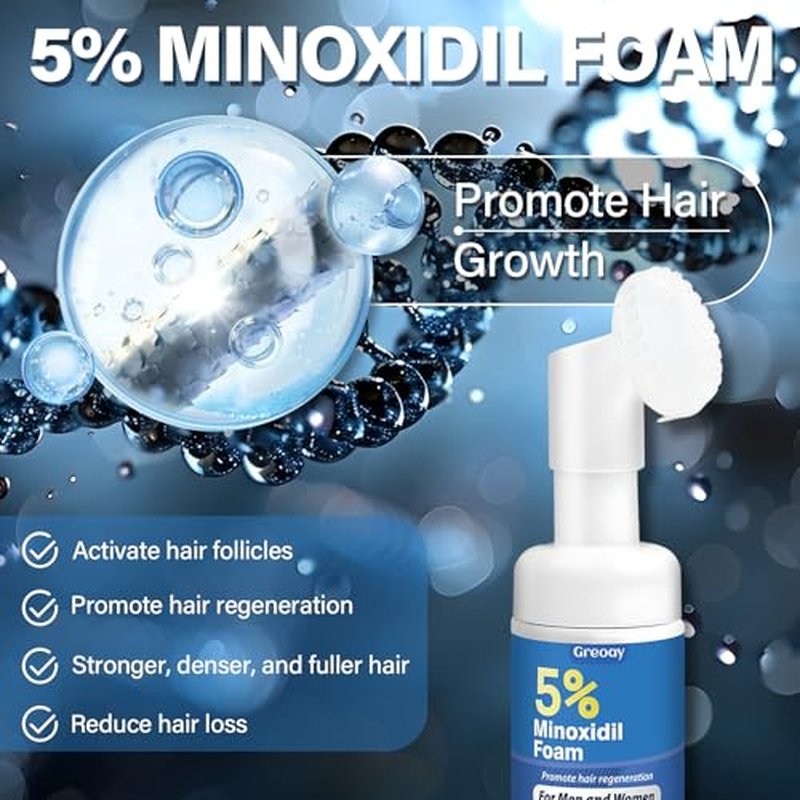 5% Minoxidil Foam Hair Regrowth for Men & Women