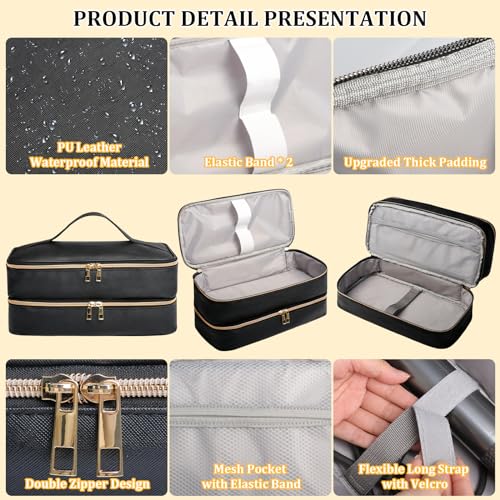 Double Layer Travel Carrying Case for Shark FlexStyle Hair Dryer Styler